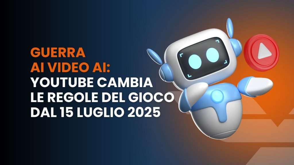 Guerra ai video AI: YouTube cambia le regole del gioco dal 15 luglio 2025
