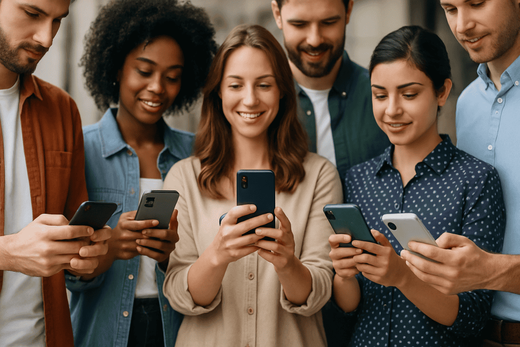 smartphone Android per social media manager