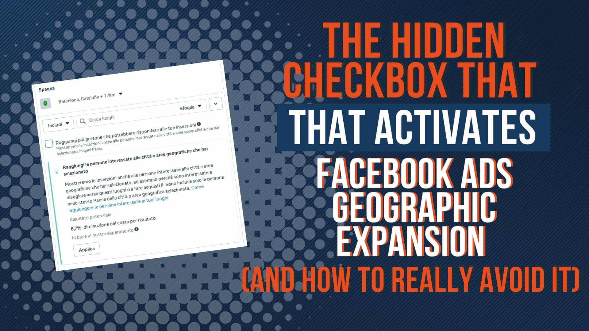 Facebook Ads Geographic Expansion