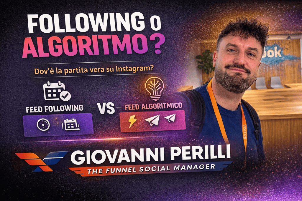 Instagram feed Following: Instagram NON elimina il feed cronologico, ma la visibilità oggi si gioca altrove