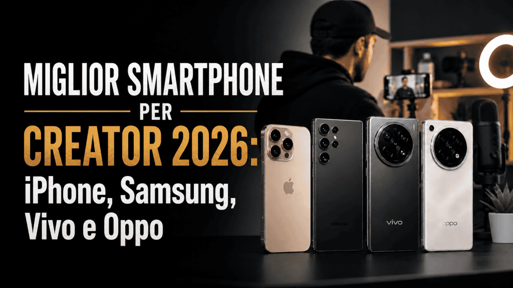 Miglior Smartphone per creator 2026: iPhone, Samsung, Vivo e Oppo