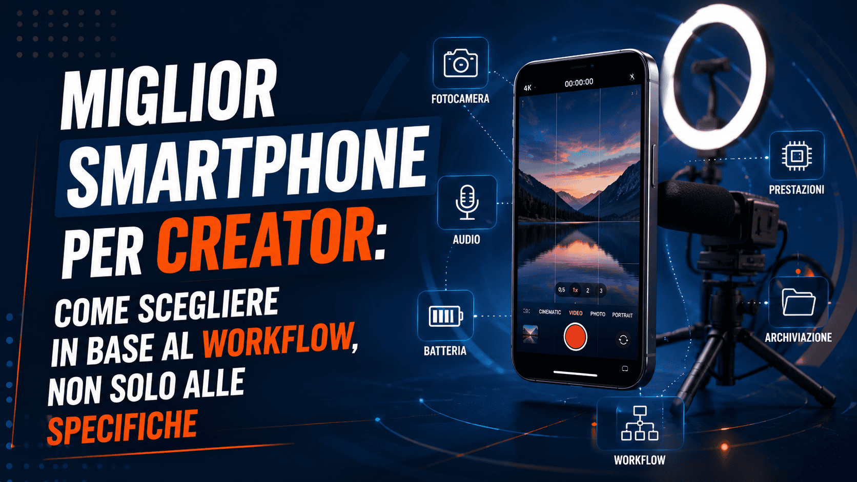 Miglior smartphone per creator: come scegliere in base al workflow, non solo alle specifiche