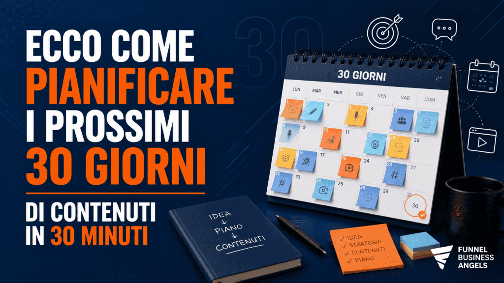 Ecco come pianificare i prossimi 30 giorni di contenuti in 30 minuti