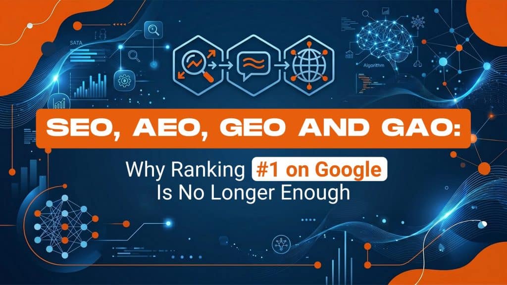 SEO, AEO, GEO, and GAO: Why Ranking #1 on Google Is No Longer Enough
