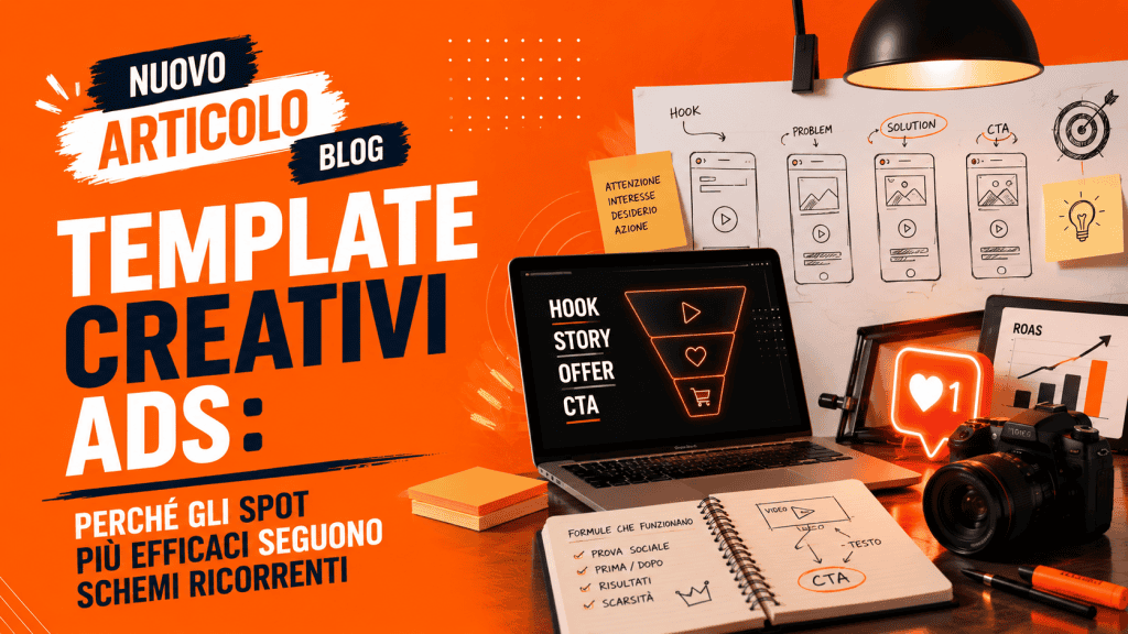 Template creativi ads: perché gli spot più efficaci seguono schemi ricorrenti