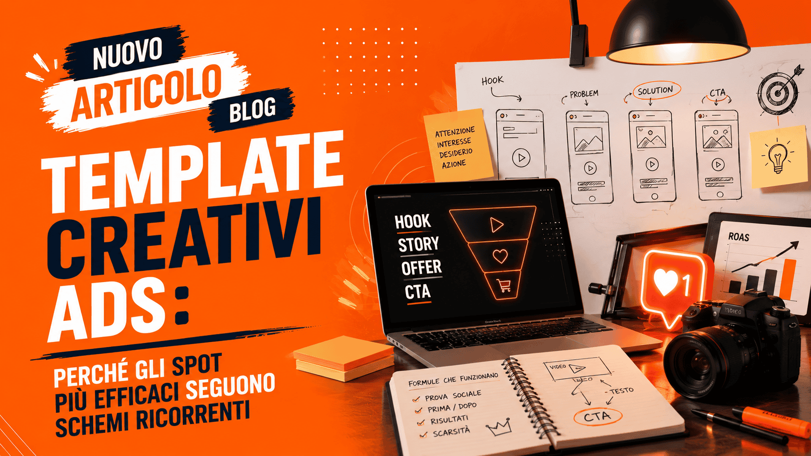 Template creativi ads: perché gli spot più efficaci seguono schemi ricorrenti