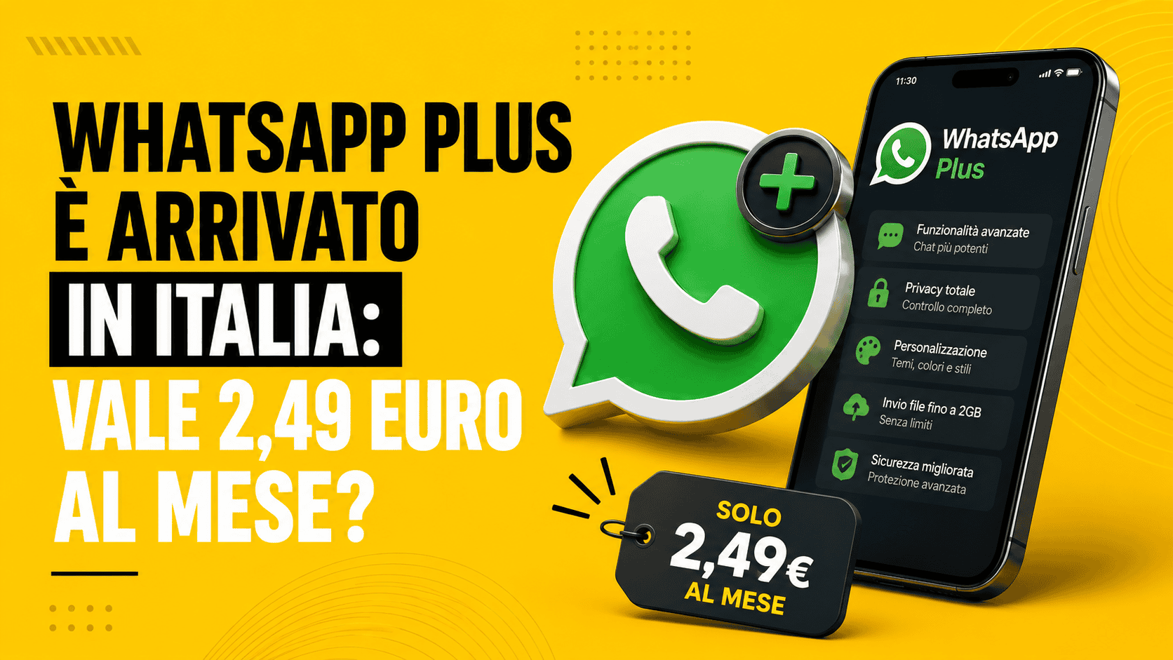WhatsApp Plus è arrivato in Italia: vale 2,49 euro al mese?