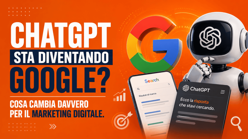 ChatGPT sta diventando Google? Cosa cambia davvero per il marketing digitale
