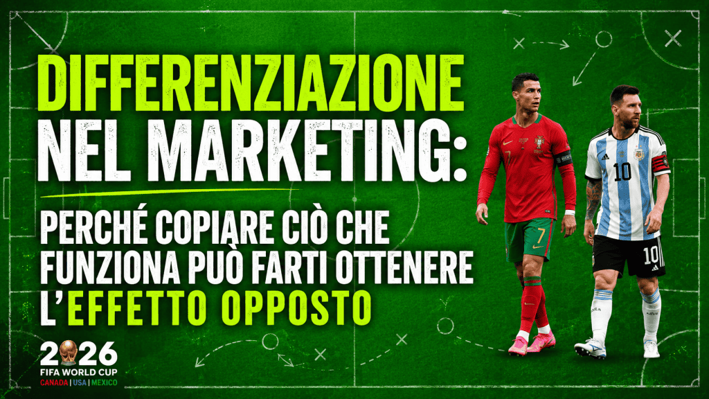 Differenziazione nel marketing: perché copiare ciò che funziona può farti ottenere l'effetto opposto