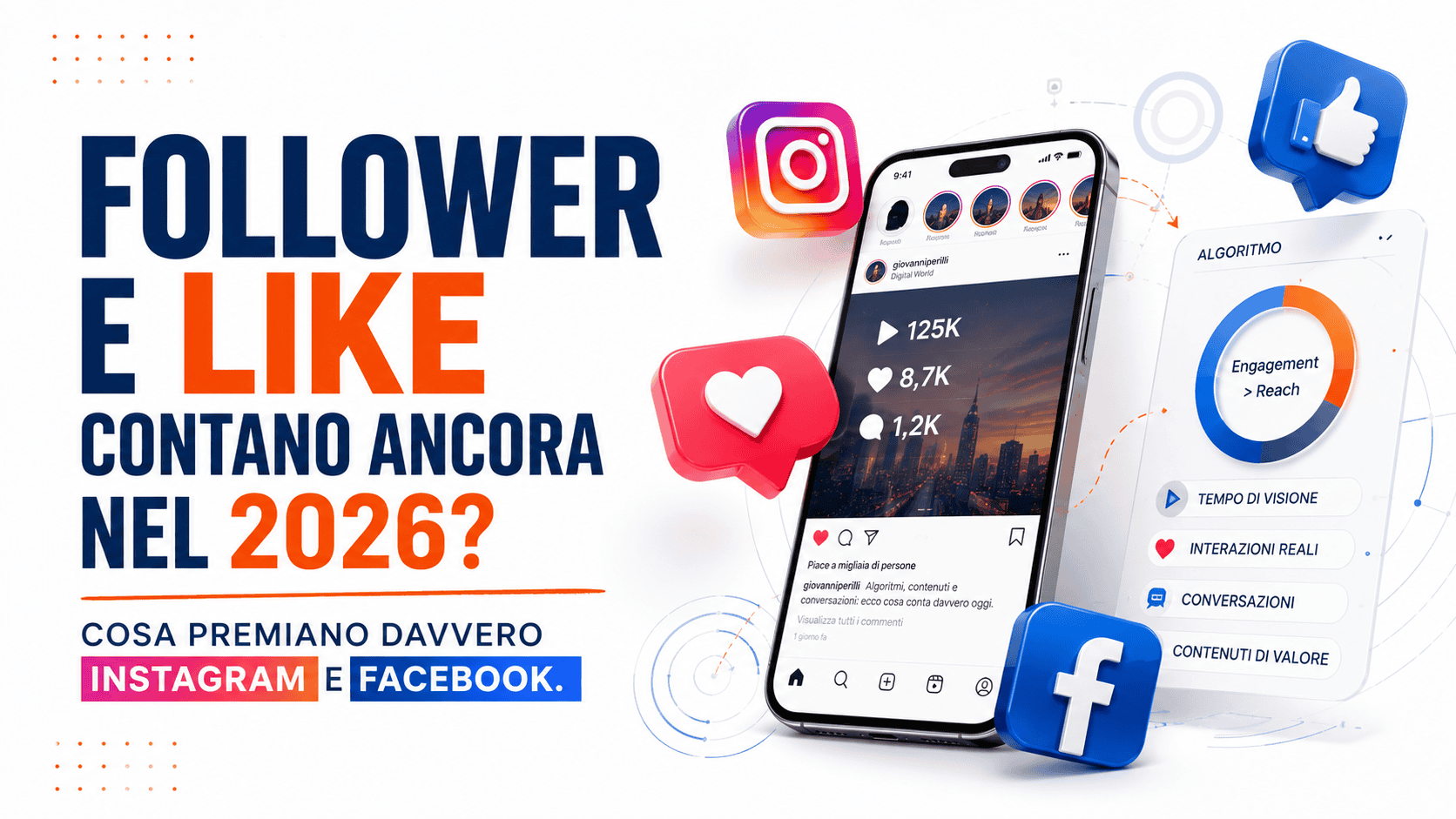Follower e Like contano ancora nel 2026? Cosa premiano davvero Instagram e Facebook