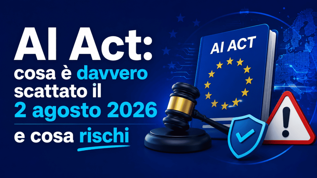 AI Act: cosa è davvero scattato il 2 agosto 2026 e cosa rischi