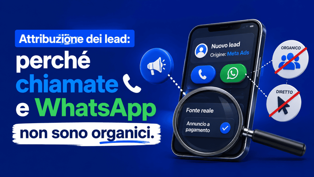 Attribuzione dei lead: perché chiamate e WhatsApp non sono organici